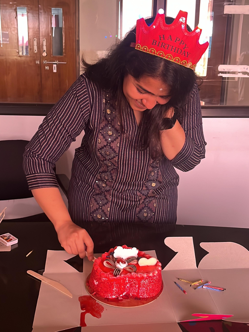 Birthday celebration at the lab